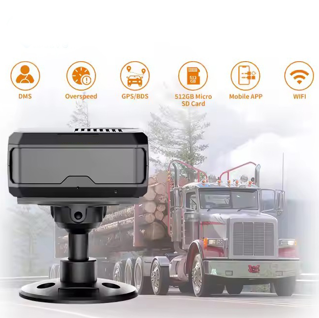 Driving Safety Fleet Manage System Logging Transporter Fatigue Detection 3CH Video Yawn Alarm System Car DMS Dashcam
